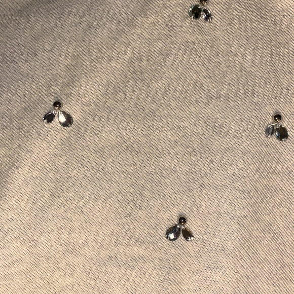 Ruby Rd. Petite Rhinestone Embellished Sweatshirt - Picture 2 of 4